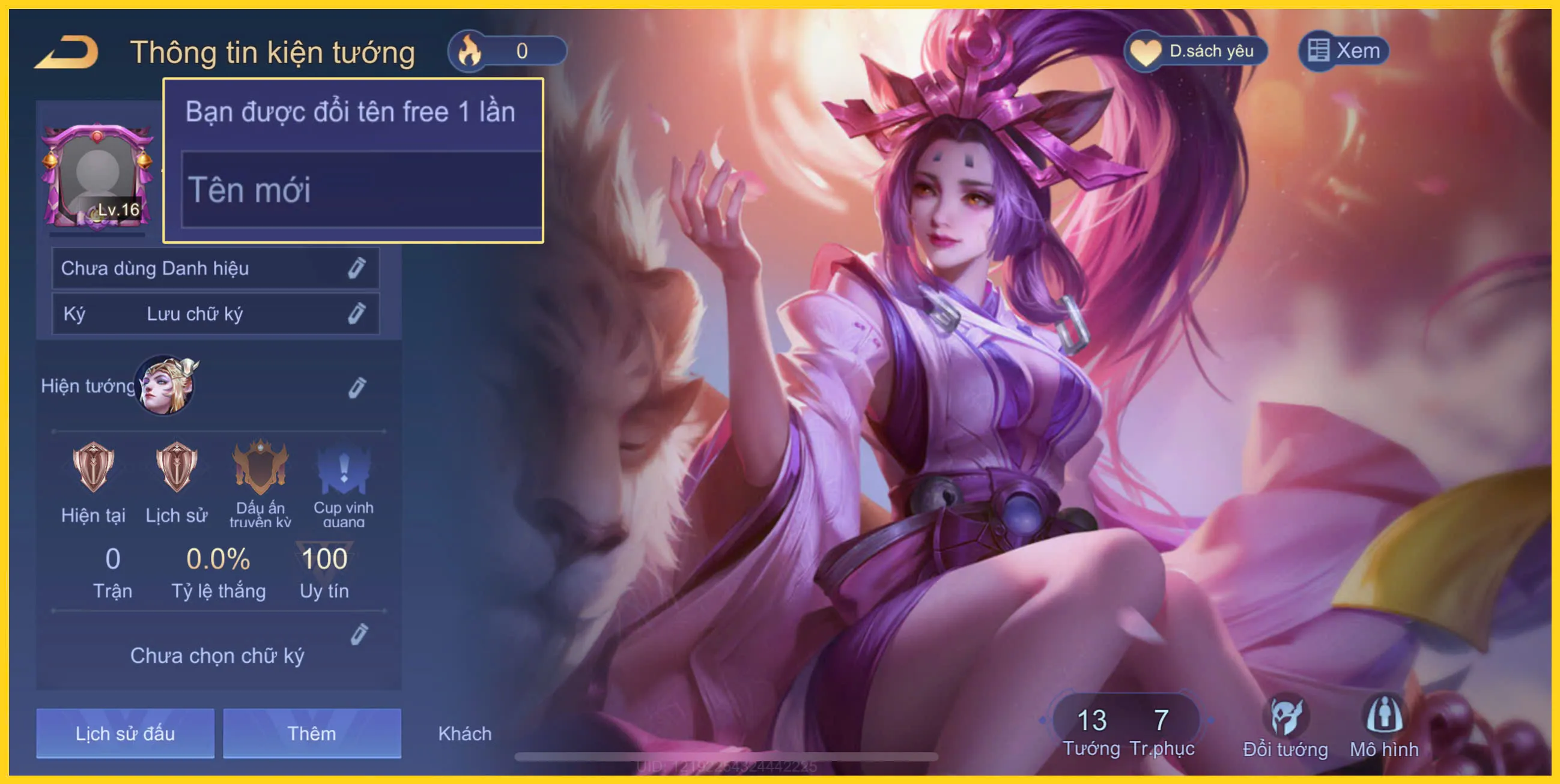 Bán Acc Reg Arum Vũ khúc thần sứ giá rẻ | shoplienquan