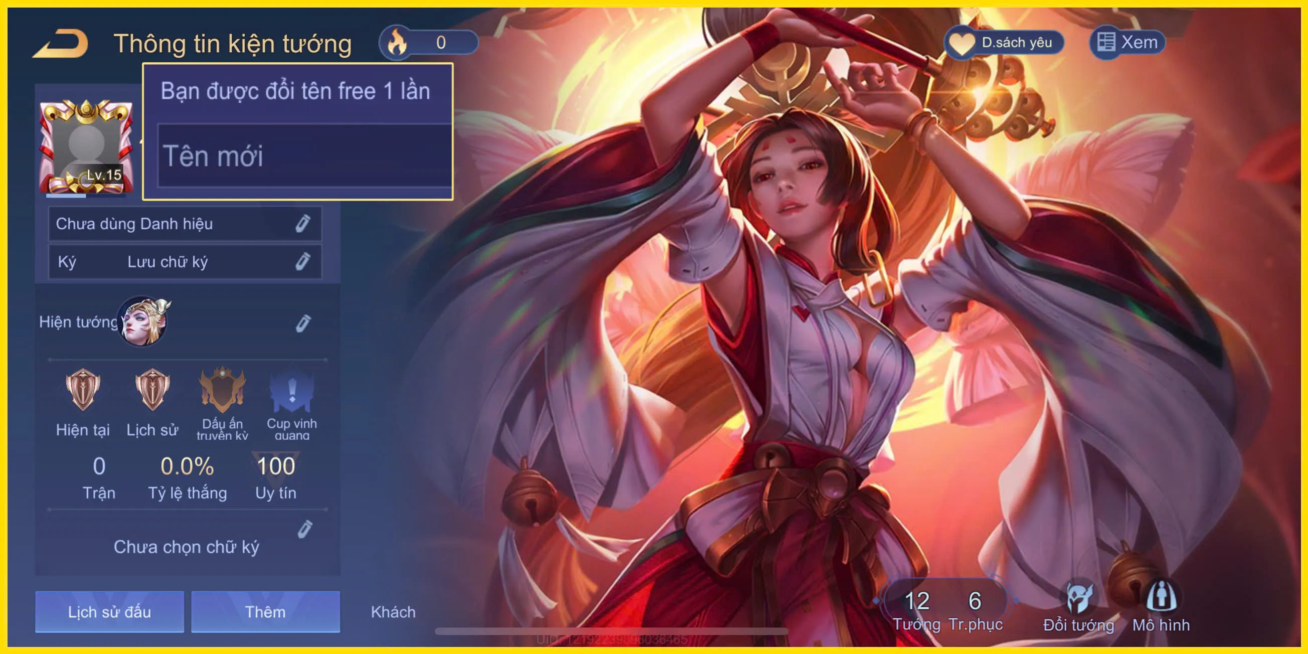 Bán Acc Reg Arum Vũ khúc long hổ giá rẻ | shoplienquan