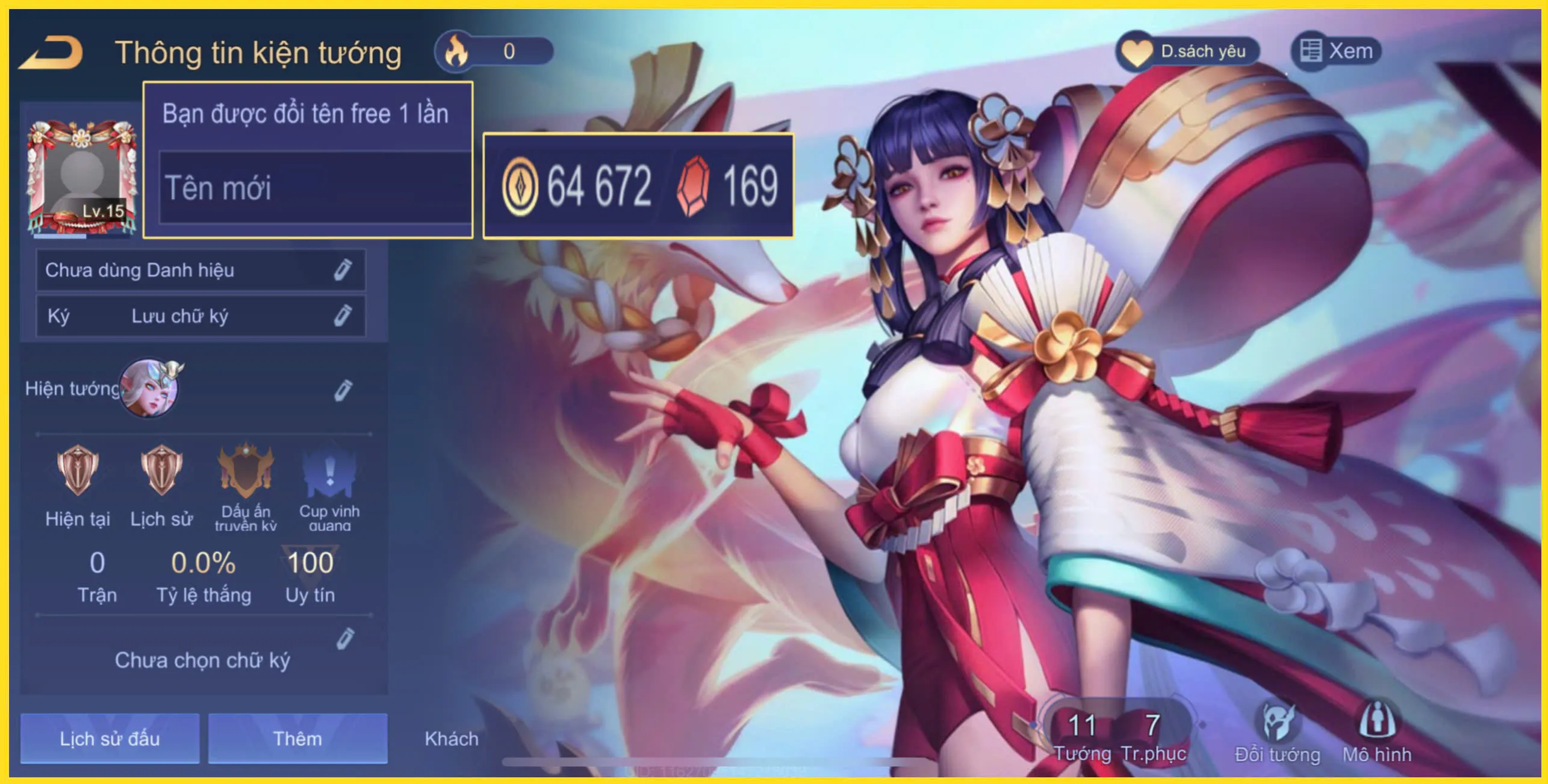 Acc Liên Quân có Tel'Annas Vũ khúc yêu hồ  trắng thông tin giá rẻ