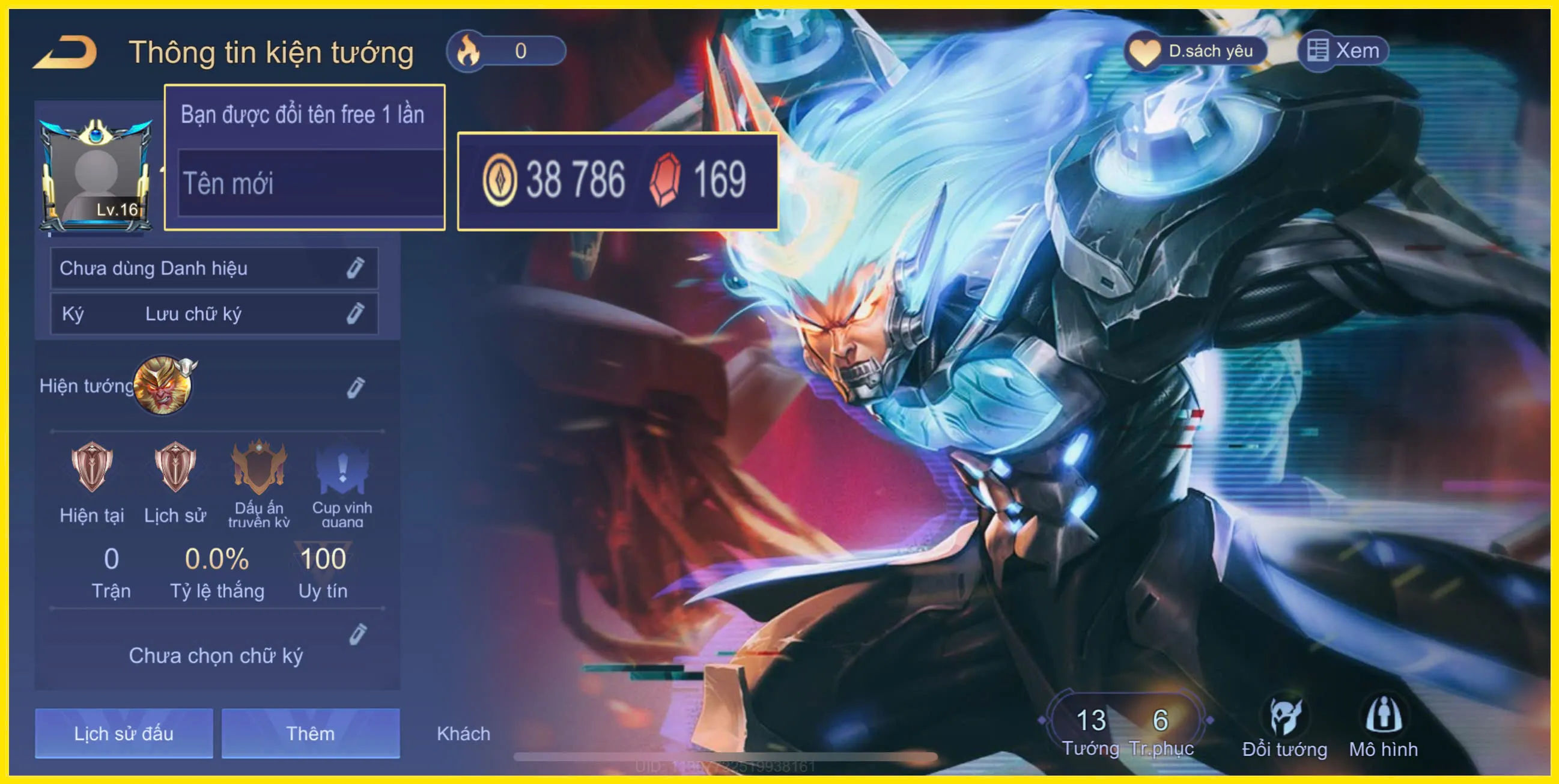 Chi tiết Acc Liên Quân Acc Liên Quân có Ngộ Không Siêu việt trắng thông tin giá rẻ - Giá rẻ