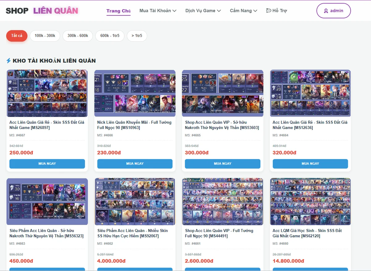 Kinh Nghiệm Mua Acc Liên Quân Uy Tín & Top Shop Được TikToker, YouTuber Khuyên Dùng